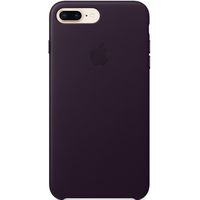 Apple Leather Backcover Apple iPhone 8 Plus / 7 Plus - Aubergine
