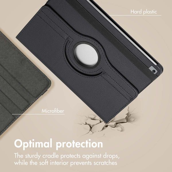 imoshion 360° Rotating Case Apple iPad 9 (2021) 10.2 inch / iPad 8 (2020) 10.2 inch / iPad 7 (2019) 10.2 inch - Black
