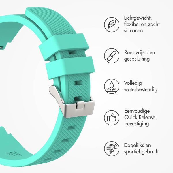 imoshion Flexibel Siliconen bandje - Universeel 22 mm aansluiting - Mintgroen