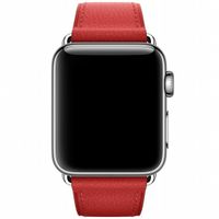 Apple Leather Band Classic Buckle Apple Watch Series 1-9 / SE - 38/40/41 mm / Series 10 - 42 mm - Rood