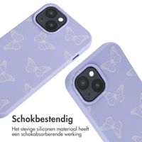 imoshion Siliconen design hoesje met koord iPhone 15 - Butterfly