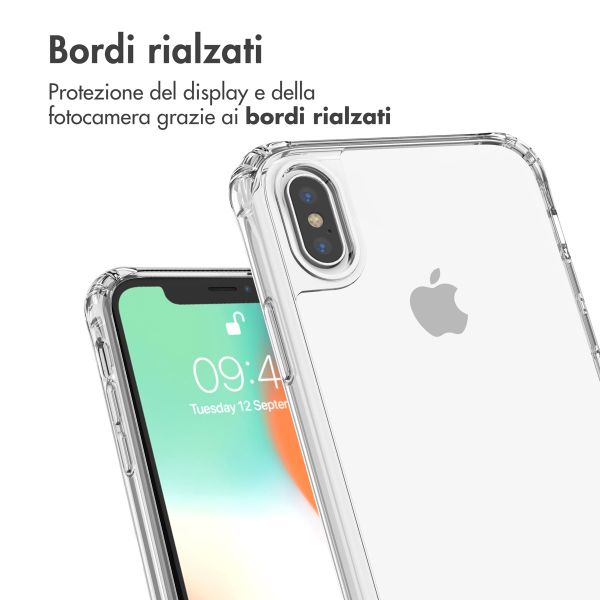 imoshion Backcover met koord + armband Apple iPhone X / Xs - Parels Hartjes