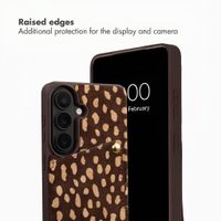 Selencia Nova Real Leather Back Cover with Card Holder Samsung Galaxy S26 - Fawn Chic