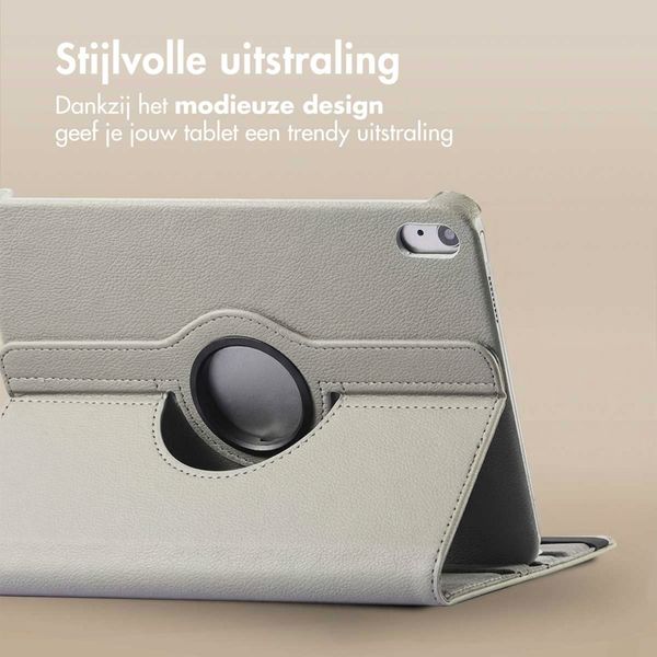 imoshion 360° draaibare Bookcase Apple iPad 11 (2025) 11 inch A16 / iPad 10 (2022) 10.9 inch - Grijs