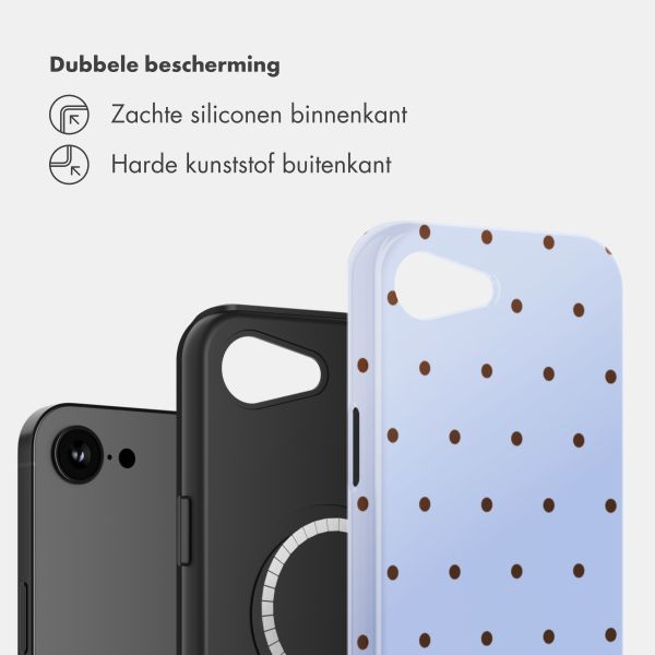 Selencia Vivid Backcover met MagSafe Apple iPhone 17e / 16e - Happy Dots Digital Sky