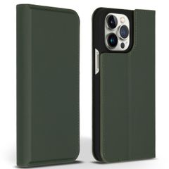 Accezz Premium Leather Slim Bookcase Apple iPhone 14 Pro Max - Groen