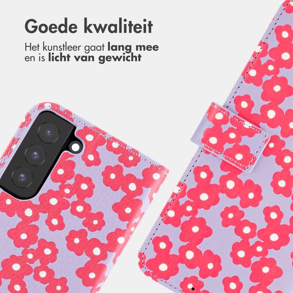 imoshion Design Bookcase Samsung Galaxy S22 - Dusty Rose Blossoms
