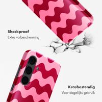 Selencia Vivid Tough Backcover Samsung Galaxy S24 - Wave Vibes Lipstick