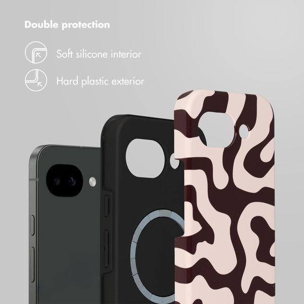 Selencia Vivid Back Cover with MagSafe Google Pixel 10a - Art Wave Black