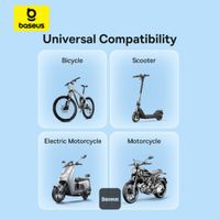 Baseus PrimeTrip 2-in-1 Telefoonhouder fiets/motor/scooter - Ring Stand - Magnetisch - Universeel - Cosmic Black