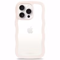 Holdit Wavy Case Apple iPhone 14 Pro Max - Transparent / Light Beige