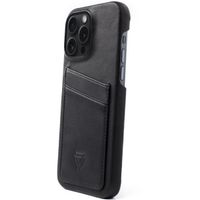 Wachikopa Full Wrap C.C. Backcover met 2 pashouders iPhone 15 Pro Max - Black