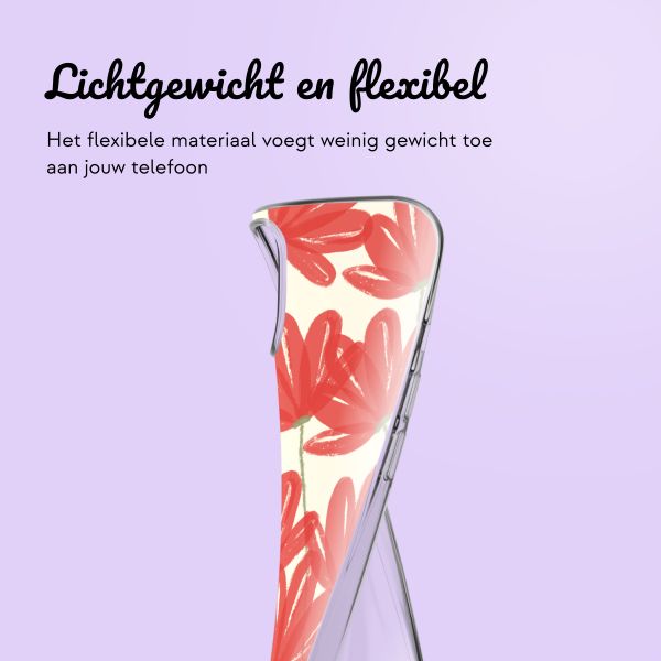 Hoesje met eigen foto en/of tekst Apple iPhone 13 - Bloemen