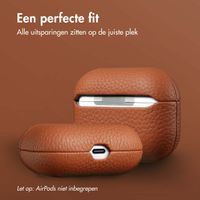 Accezz Echt Leren Case AirPods Pro - Cognac
