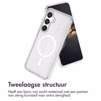 imoshion Sparkle Backcover met MagSafe Samsung Galaxy S24 - Glitter Transparant