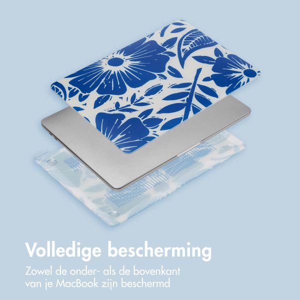imoshion Design Laptop Cover Apple MacBook Pro 14 inch (2021 / 2023 M3 chip / 2024 M4 chip / 2025 M5 chip) - Flower Tile
