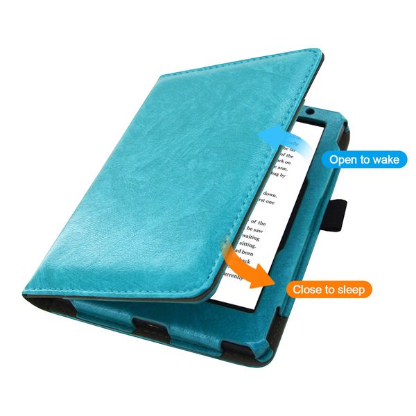 imoshion Luxe Effen Bookcase Kobo Aura Edition 2- Turquoise