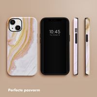 Selencia Vivid Tough Backcover iPhone 14 - Chic Marble Gold