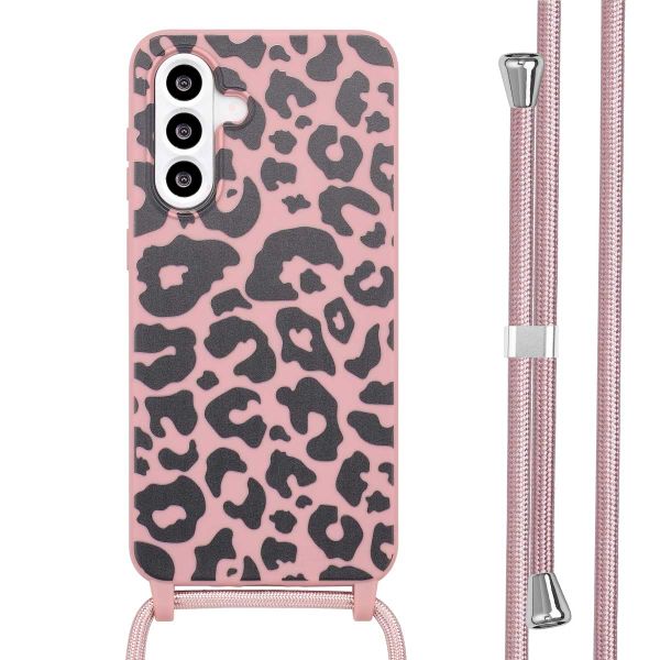 imoshion Siliconen design hoesje met koord voor de Samsung Galaxy A56 - Animal Pink