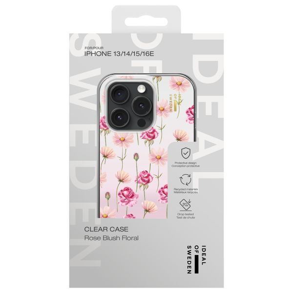 iDeal of Sweden Mirror Case Apple iPhone 17e / 16e / 15 / 14 / 13 - Rose Blush Floral