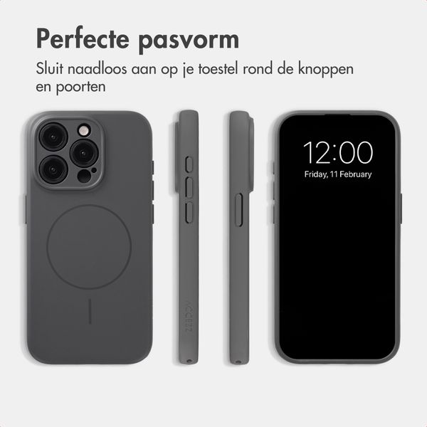 Accezz Grip Backcover met MagSafe Apple iPhone 15 Pro - Grijs