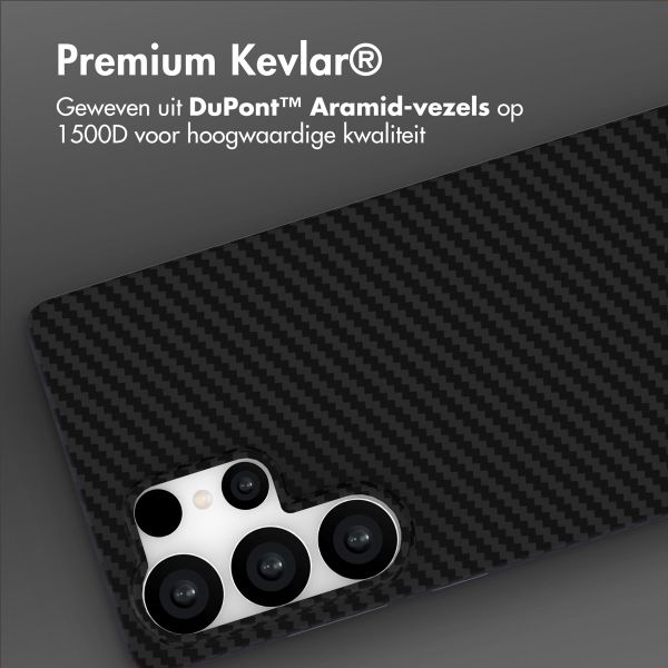 Accezz MagSafe Kevlar Backcover Samsung Galaxy S25 Ultra - Zwart