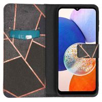 imoshion Design Softcase Bookcase Samsung Galaxy A14 (5G) - Black Graphic