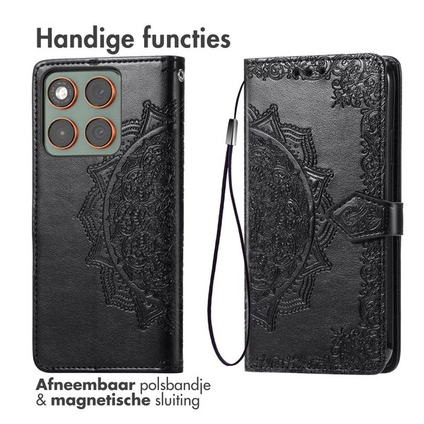 imoshion Mandala Bookcase Motorola Edge 70 - Zwart