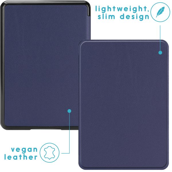 imoshion Slim Hard Case Sleepcover Amazon Kindle Paperwhite 4 (2018) - Donkerblauw