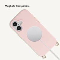 Selencia Rivièra MagSafe Back Cover with detachable hooks Apple iPhone 16 - Sorbet Pink
