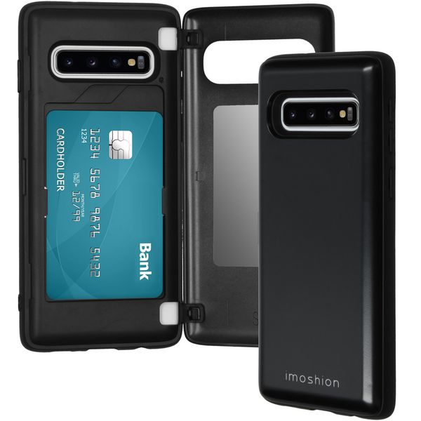 imoshion Backcover met pashouder Samsung Galaxy S10 - Zwart