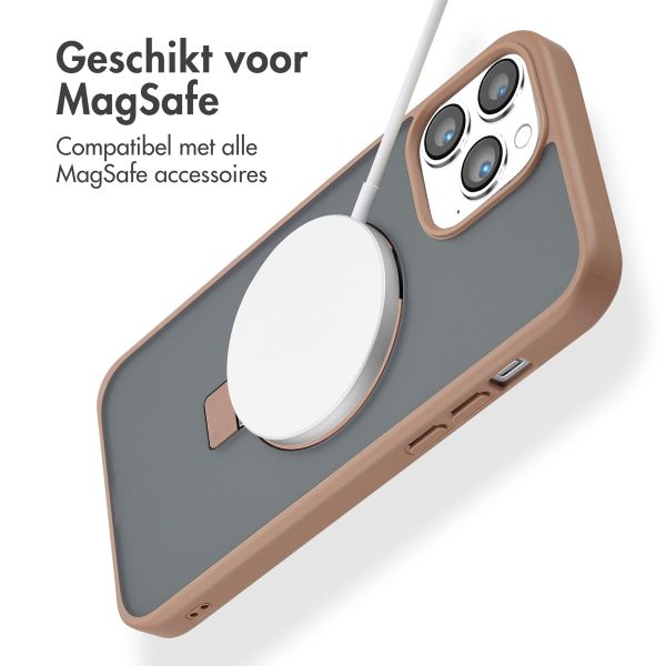 Accezz Ring Stand Backcover met MagSafe iPhone 13 Pro Max - Brown