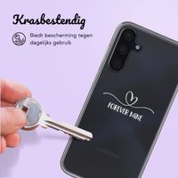 Gepersonaliseerd hoesje met sierlijk hartje Samsung Galaxy A15 - Transparant