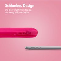 imoshion Laptop hoes 13 inch - Laptopsleeve met vak - Hot Pink