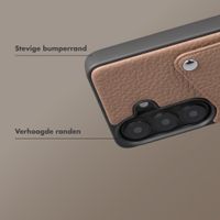 Selencia Riva Backcover met Pashouder Samsung Galaxy S26 Plus - Mocha Brown