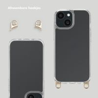 Selencia Transparent Case with Hooks + Lova Wrist Strap Apple iPhone 14 - Cotton Candy