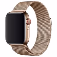 Apple Milanese Loop Band Apple Watch Series 1 t/m 11 / SE / Ultra (44/45/46/49 mm) - Goud