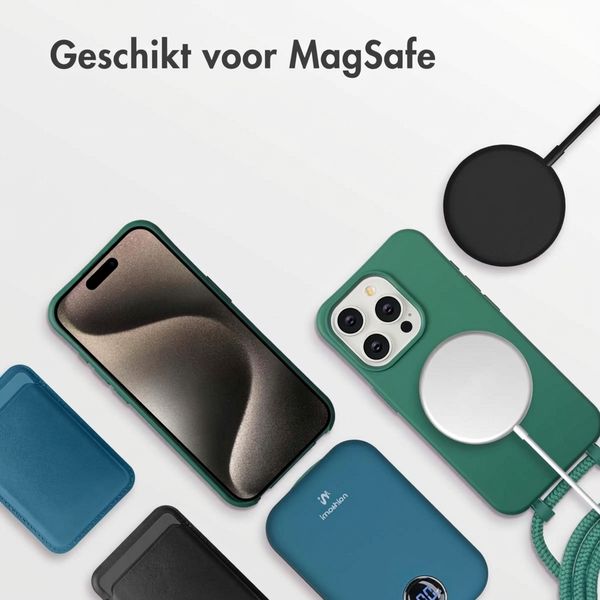 imoshion Color Backcover met afneembaar koord met MagSafe Apple iPhone 15 Pro Max - Donkergroen