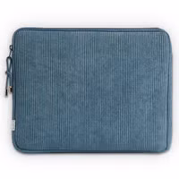 Selencia Corduroy Laptop hoes 13-14 inch - Laptopsleeve - Slate Blue
