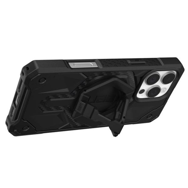 UAG Monarch Pro Backcover + Magnetic Ring Stand iPhone 16 Pro Max - Carbon Fiber