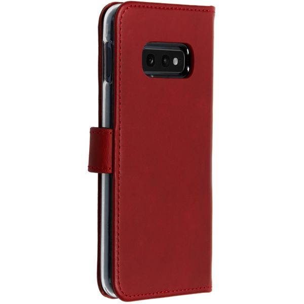 Selencia Echt Leren Bookcase Samsung Galaxy S10e - Rood