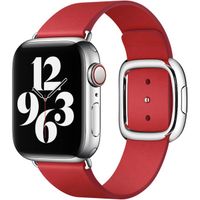 Apple Leather Band Modern Buckle Apple Watch | 38/40/41/42 mm - Size M - Scarlet Red