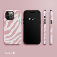 Selencia Vivid Back Cover Apple iPhone 14 Pro Max - Colourful Zebra Old Pink