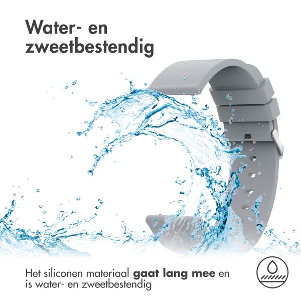 imoshion Siliconen bandje  - Universeel 24 mm aansluiting - Grijs