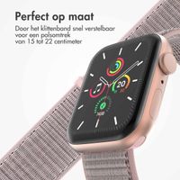 imoshion Nylon⁺ bandje Apple Watch Series 1 t/m 10 / SE / Ultra (2) (44/45/46/49 mm) - Pink Sand