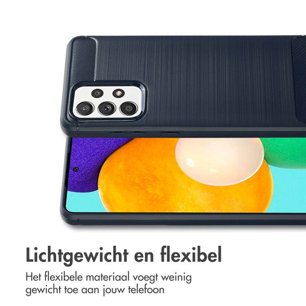 imoshion Brushed Backcover Samsung Galaxy A52(s) (5G/4G) - Donkerblauw