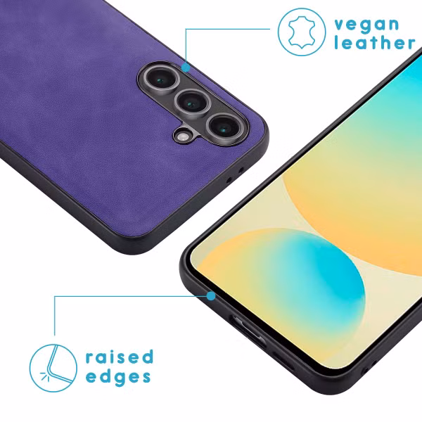 imoshion Uitneembare 2-in-1 Luxe Bookcase Samsung Galaxy S24 FE - Paars