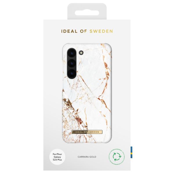 iDeal of Sweden Fashion Backcover Samsung Galaxy S23 Plus - Carrara Gold