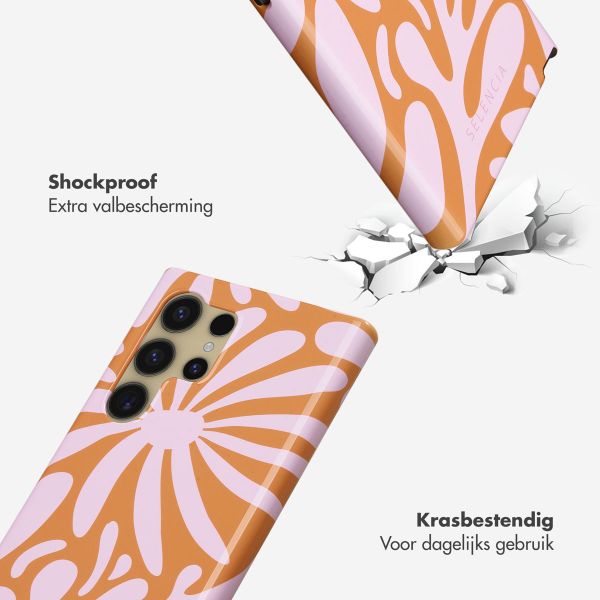 Selencia Vivid Backcover Samsung Galaxy S24 Ultra - Modern Bloom Pink