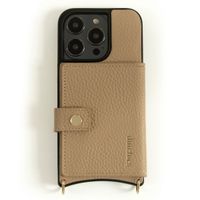 Dutchies MagSafe Backcover met pashouder Apple iPhone 12 (Pro) - Beige